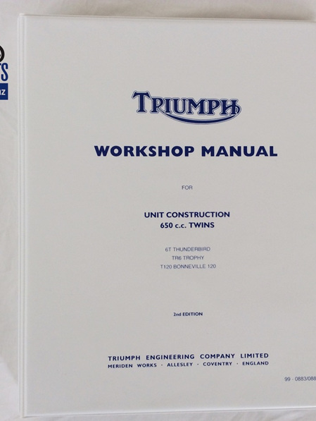 99-0883/0889 Workshop Manual Triumph 650 1963-70