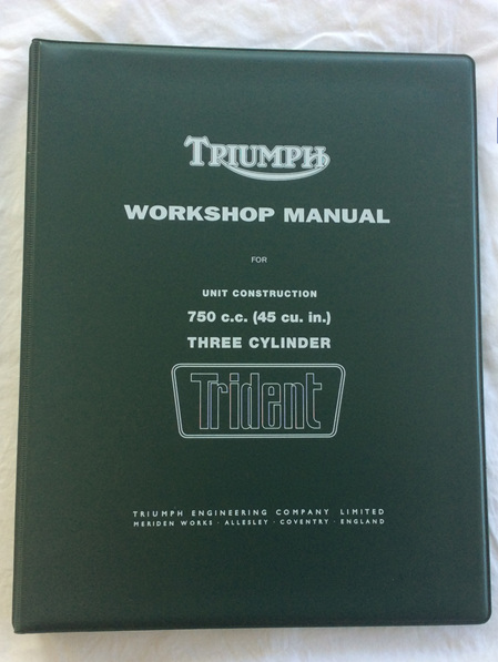 99-0887 99-0963 Workshop Manual - Triumph T150 Trident