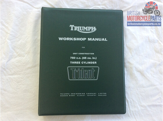 99-0963 Workshop Manual - Triumph T150 Trident