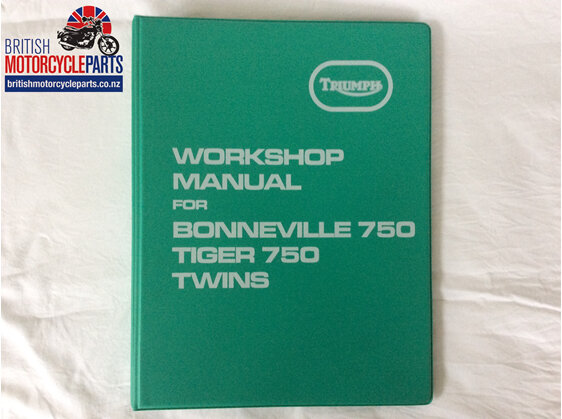 99-0983 Workshop Manual T140 TR7 1973-78 British Motorcycle Parts - Auckland NZ