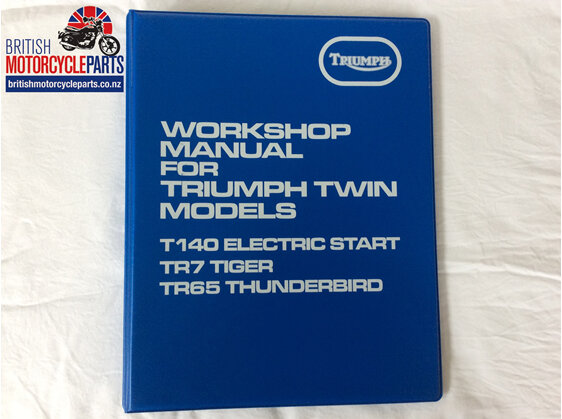 99-7059 Workshop Manual T140ES TR7 TR65 1982 - British Motorcycle Parts - NZ