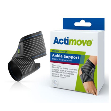 Acti Sport Ankle Wrap Around Blk Lge