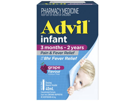 Advil Infant 3 Months-2 Years Pain & Fever Relief Grape 40mL