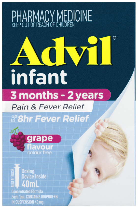 Advil Infant 3 Months-2 Years Pain & Fever Relief Grape 40mL