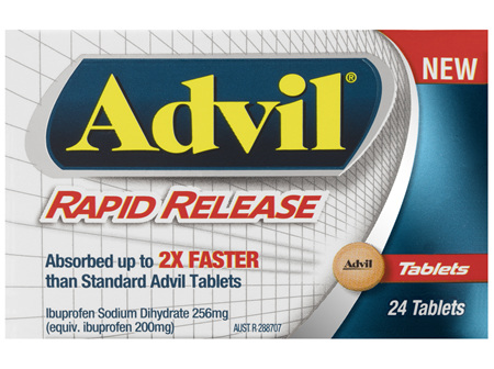 Advil Rapid Release Tablets 24 Pack