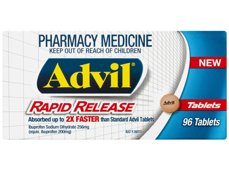 Advil Rapid Release Tablets 96 Pack