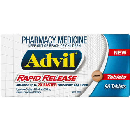 Advil Rapid Release Tablets 96 Pack