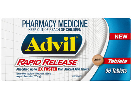 Advil Rapid Release Tablets 96 Pack