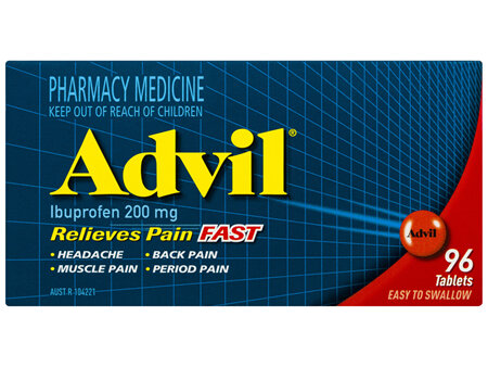 Advil Tablets 200mg Ibuprofen 96 Pack