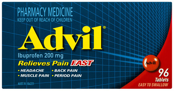 Advil Tablets 200mg Ibuprofen 96 Pack