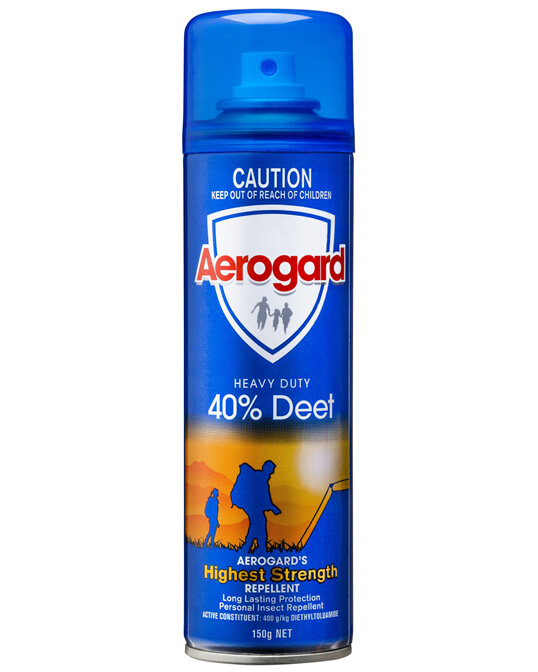 Aerogard Heavy Duty 40% Deet Insect Repellent Aerosol Spray 150