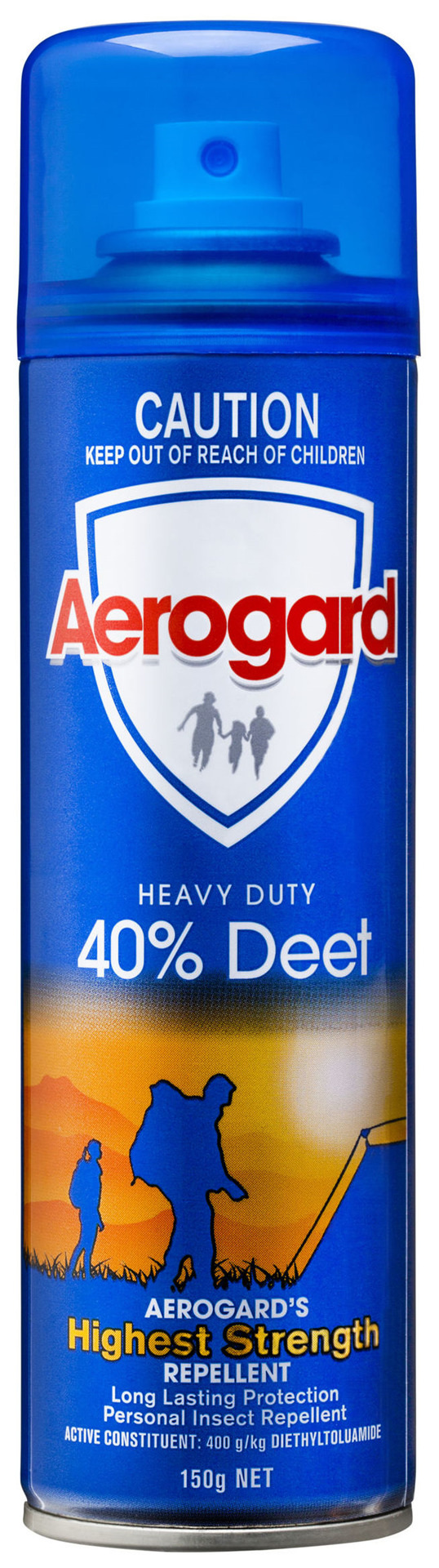 Aerogard Heavy Duty 40% Deet Insect Repellent Aerosol Spray 150G