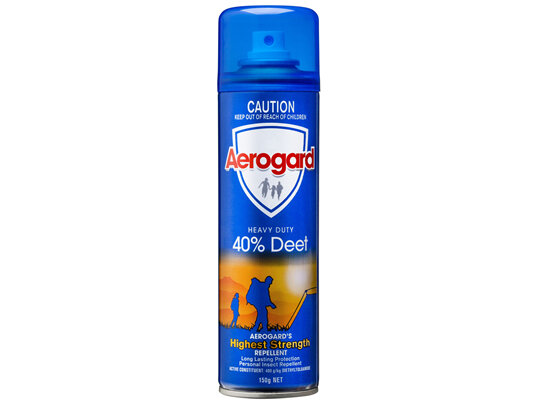 Aerogard Heavy Duty 40% Deet Insect Repellent Aerosol Spray 150