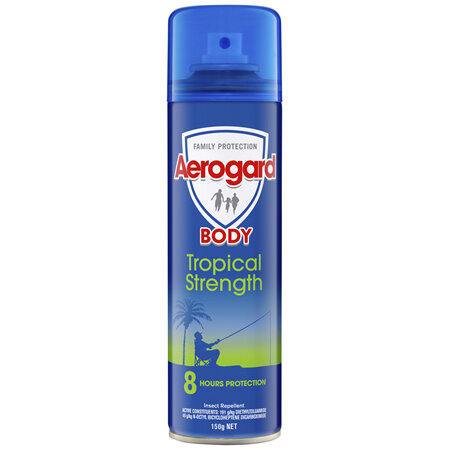 Aerogard Tropical Strength Insect Repellent Aerosol Spray 150g