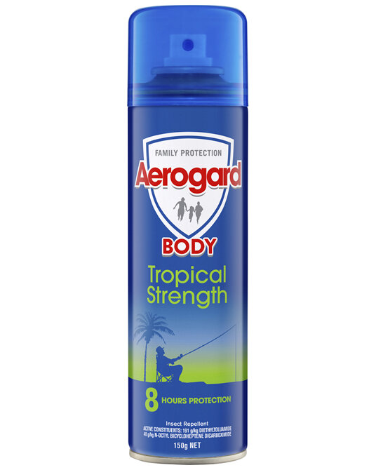 Aerogard Tropical Strength Insect Repellent Aerosol Spray 150g