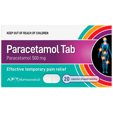 AFT Paracetamol 500mg Tablets 20s