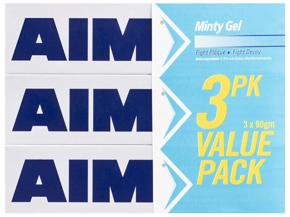Aim Minty Gel Value Pack 3 Pack