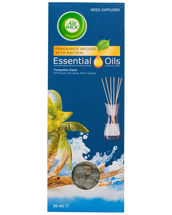 Air Wick Essential Oils Reed Diffuser Turquoise Oasis 30mL