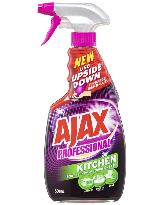 Ajax Professional Kitchen Power Degreaser Cleaner, 500mL, Trigger Surface Spray