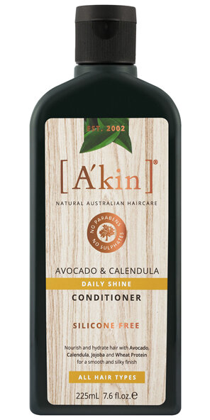 A'kin Daily Shine Avocado & Calendula Conditioner 225mL