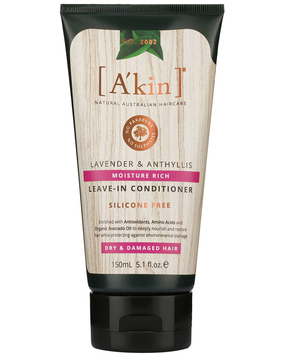 A'kin Moisture Rich Lavender & Anthyllis Leave-In Conditioner 150mL