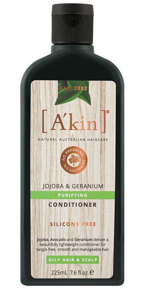 A'kin Purifying Jojoba & Geranium Conditioner 225mL