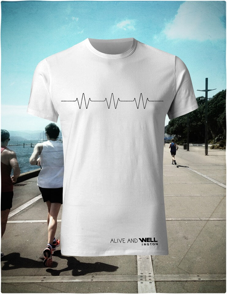 Alive & Well, black on White T-Shirt - Still Alive