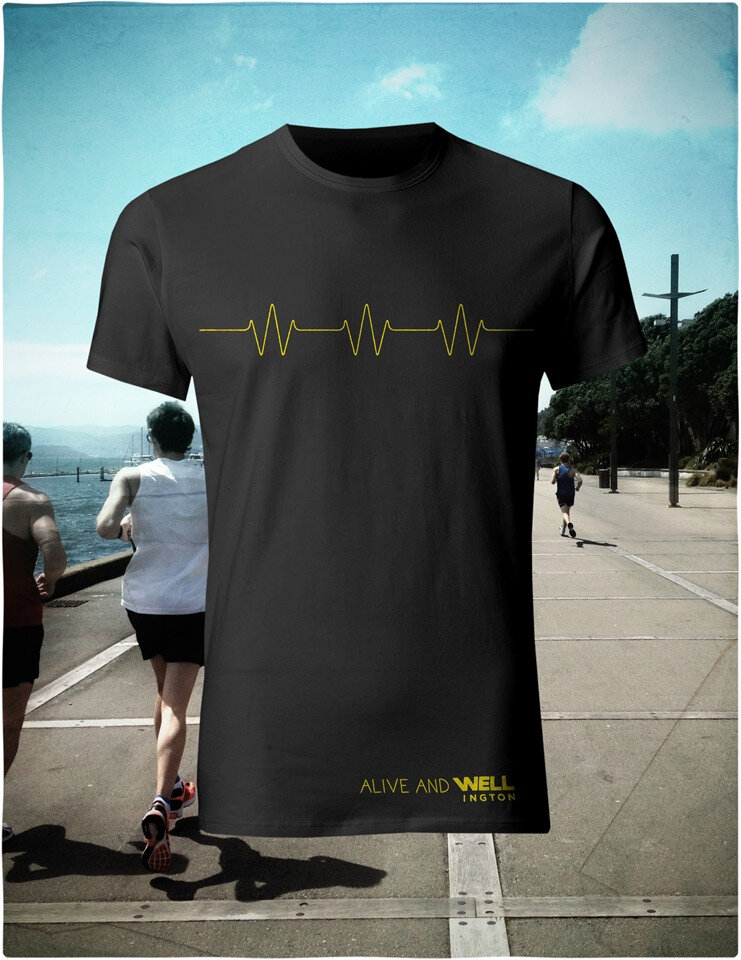 Alive & Well, Yellow on Black T-Shirt - Still Alive