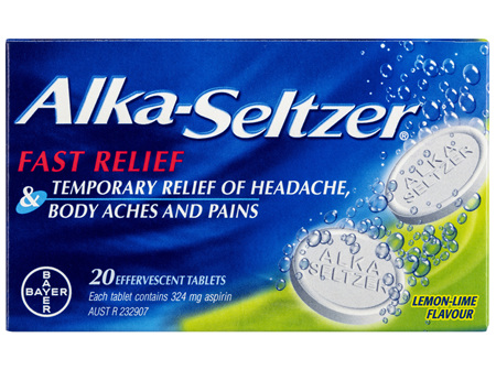 Alka-Seltzer Effervescent Tablets Lemon-Lime 20 Pack