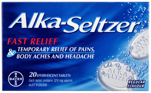 Alka-Seltzer Effervescent Tablets Regular 20 Pack