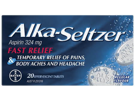 Alka-Seltzer Effervescent Tablets Regular 20 Pack
