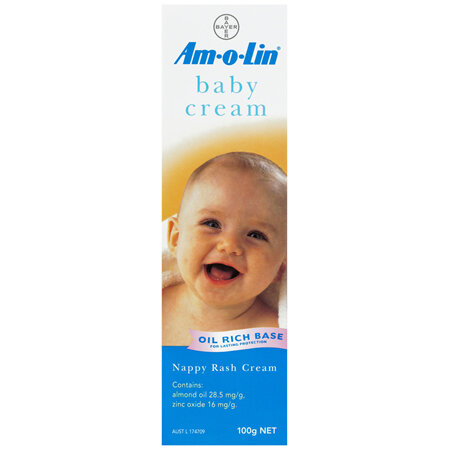 Amolin Nappy Rash Baby Cream 100g