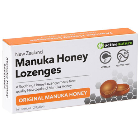AN Manuka Honey Lozenges Lemon + Vit C 16s