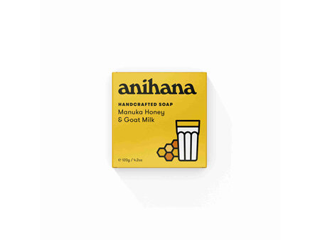 anihana Manuka Honey and Goat Milk Soap 120g