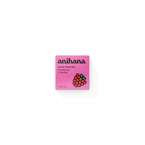 anihana sugar scrub bar raspberry vanilla