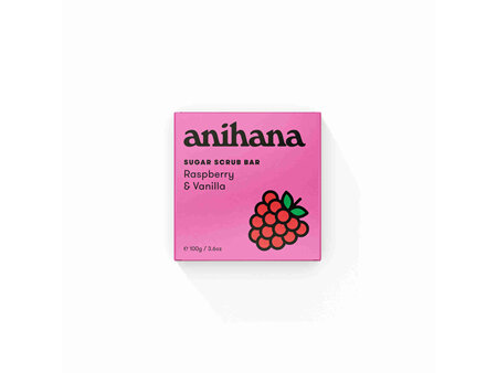 anihana Sugar Scrub Raspberry and Vanilla 100g