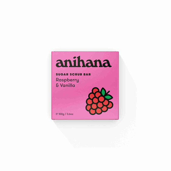 anihana Sugar Scrub Raspberry and Vanilla 100g