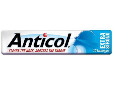Anticol Extra Strong Sore Throat Lozenges + Vitamin C 10 Pack 