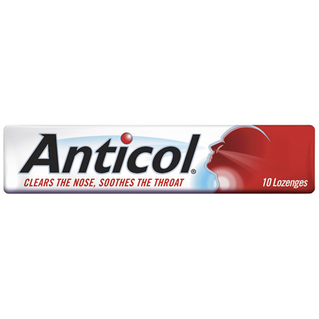 ANTICOL Throat Lozenges Original 10 Stick Pack