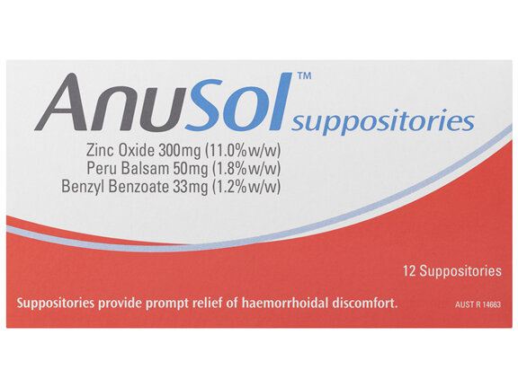 Anusol Suppositories 12pack