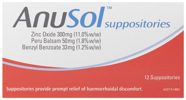 Anusol Suppositories 12pack
