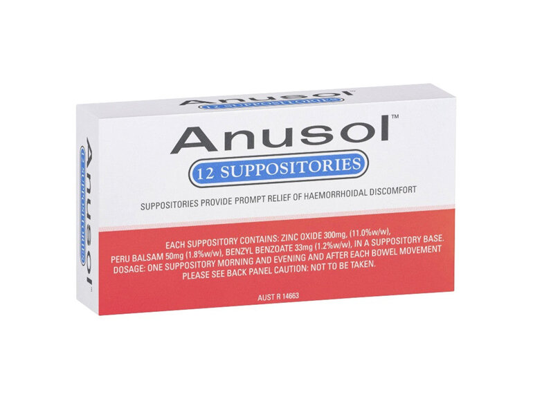 Anusol Suppositories 12pk