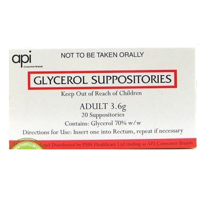 API Glycerol Suppositories 3.6g 20