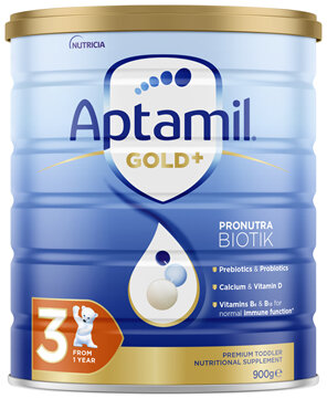Aptamil Gold+ 3 Premium Toddler Nutritional Supplement From 12+ Months 900g