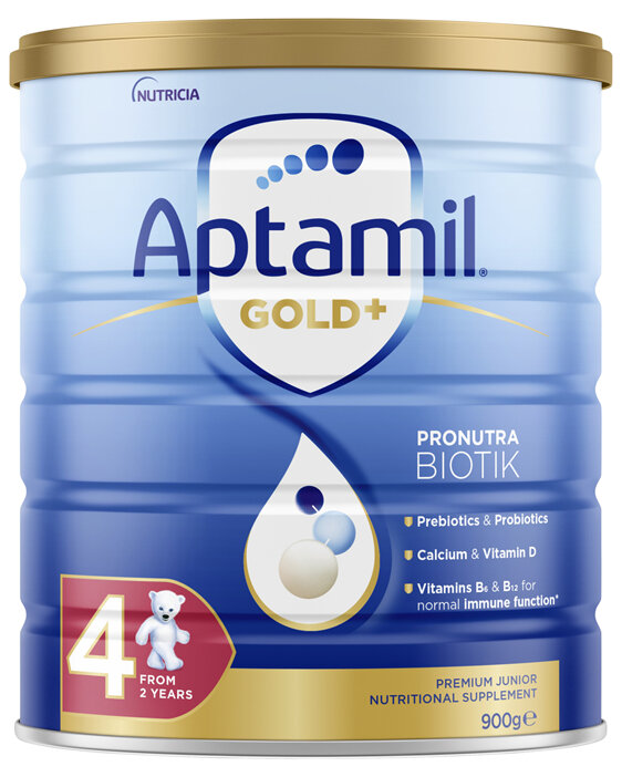 Aptamil Gold+ 4 Premium Junior Nutritional Supplement From 2 Years 900g
