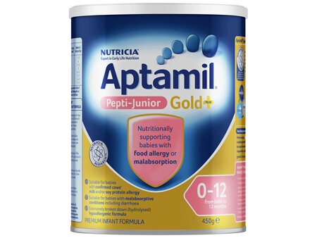 Aptamil Pepti-Junior Gold+ For Babies With Food Allergy or Malabsorption From Birth to 1 Year 450g