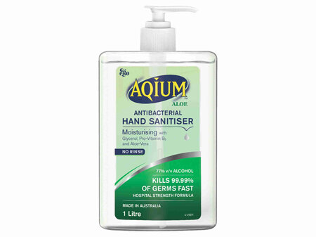 Aqium Aloe Antibacterial Hand Sanitiser 1L