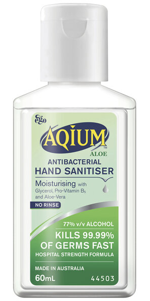Aqium Aloe Antibacterial Hand Sanitiser 60ml