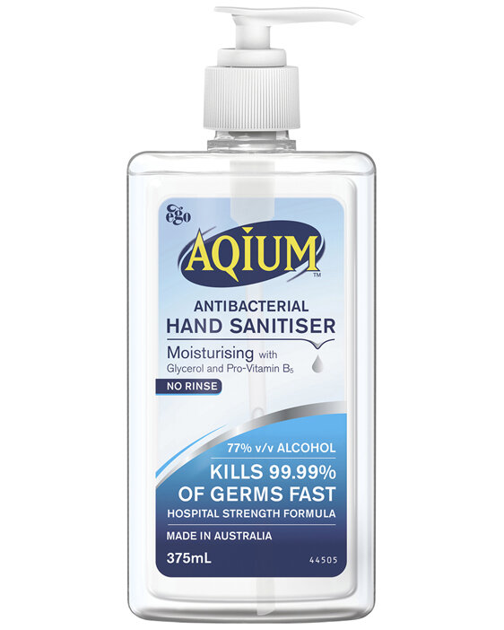 Aqium Antibacterial Hand Sanitiser 375ml