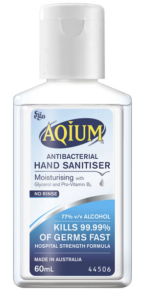 Aqium Antibacterial Hand Sanitiser 60ml